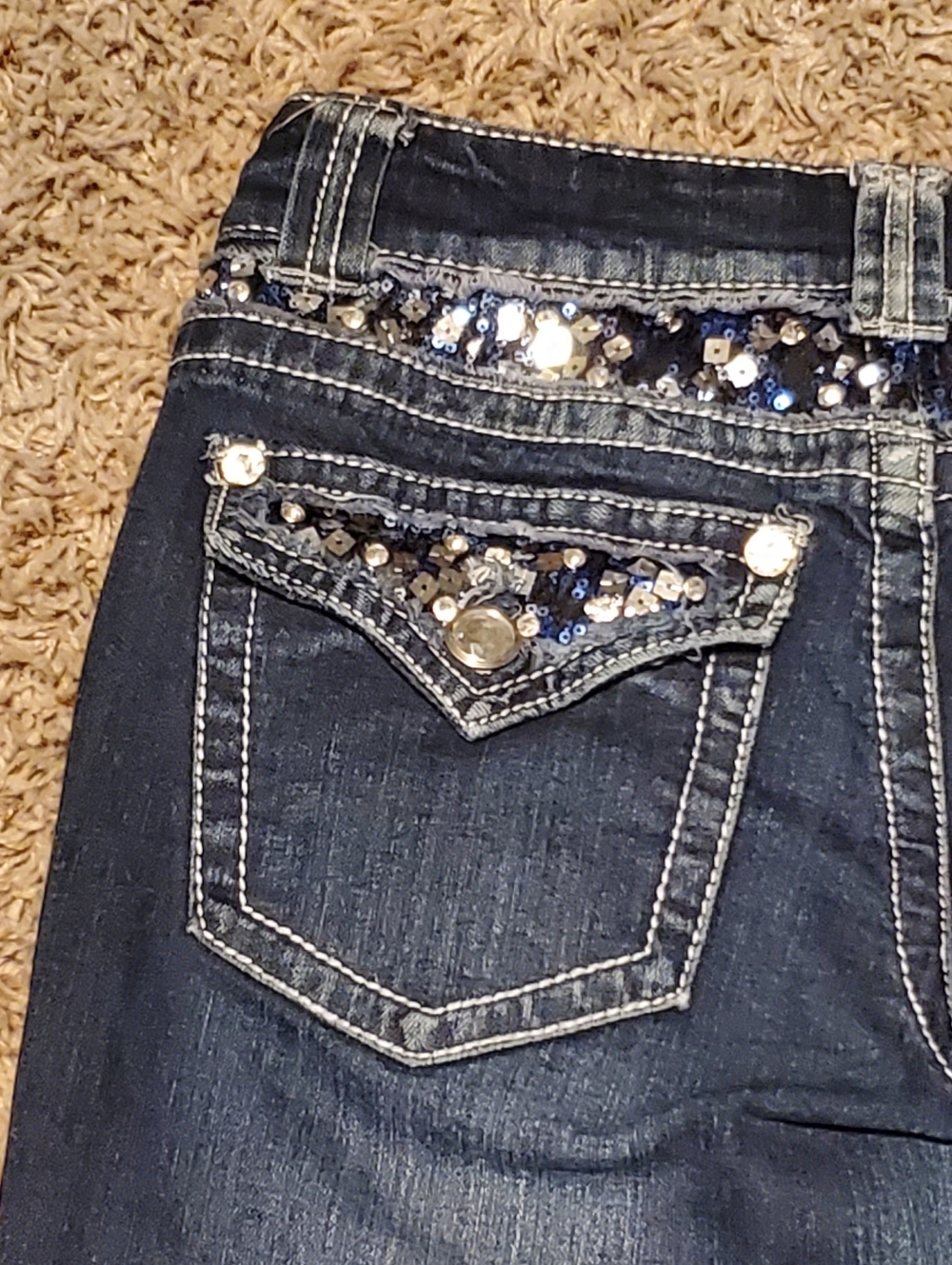 Premier Women's Size 5/6 Dark Wash Bootcut Jeans - Picture 3 of 10